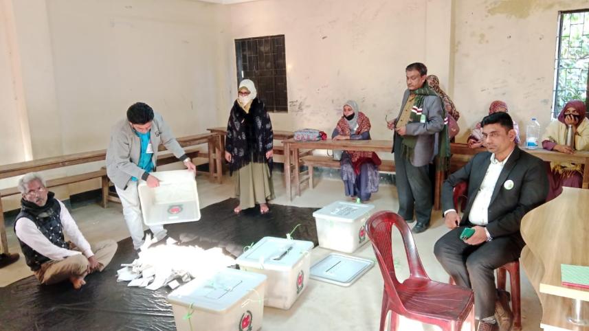 নির্বাচনের ভোটগ্রহণ শেষ