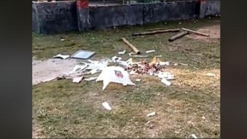 টাঙ্গাইলে ব্যালট বাক্সে আগুন