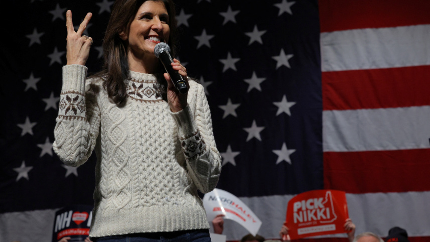 রিপাবলিকান দলে ট্রাম্পের একমাত্র প্রতিদ্বন্দ্বী নিকি হ্যালি। ছবি: রয়টার্স