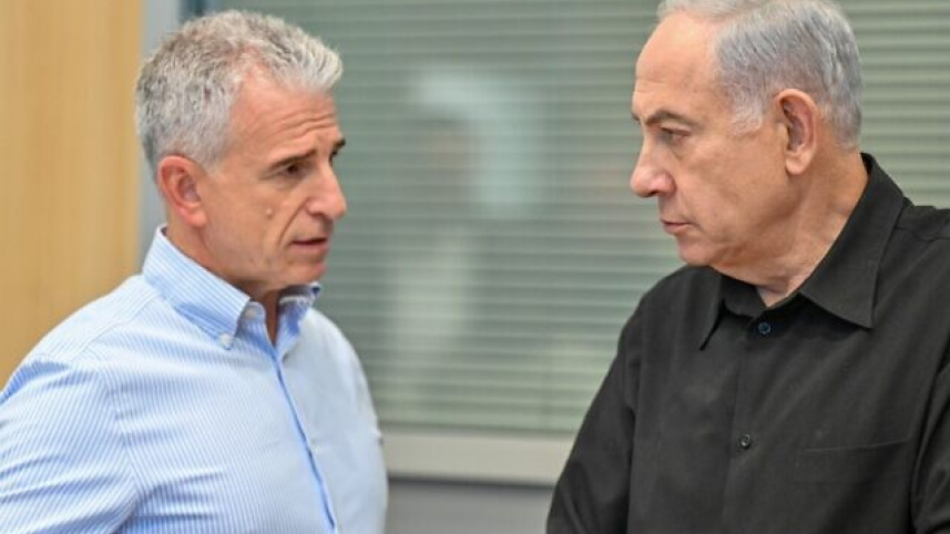 নেতানিয়াহু এবং মোসাদ প্রধান ডেভিড বারনিয়া। ছবি: ইসরায়েলের সরকারী প্রেস কার্যালয়/কোবি গিডিওন