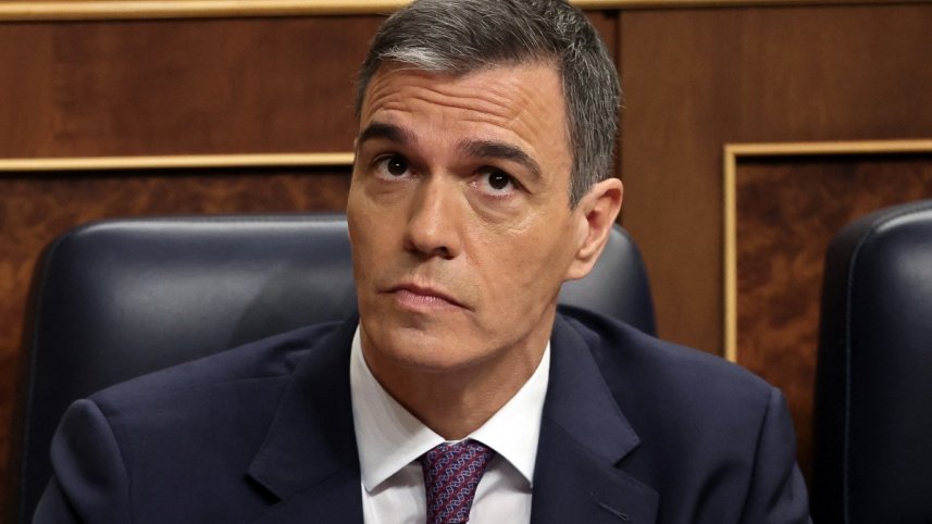 স্পেনের প্রধানমন্ত্রী পেদ্রো সানচেজ। ফাইল ছবি: এএফপি