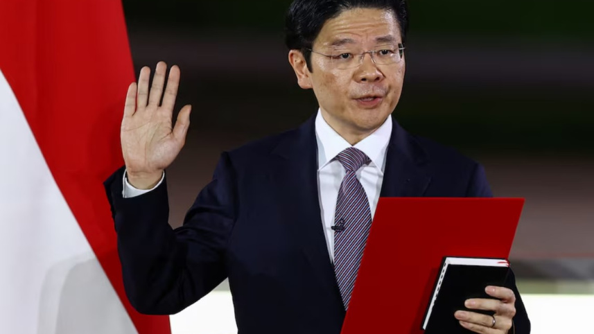 সিঙ্গাপুরের চতুর্থ প্রধানমন্ত্রী হিসেবে শপথ নেন লরেন্স ওং। ফাইল ছবি: রয়টার্স