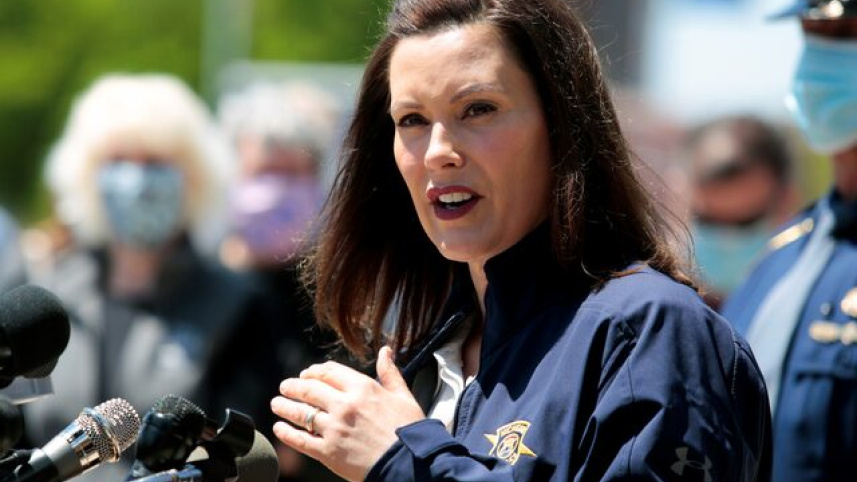 মিশিগানের গভর্নর গ্যাভিন হুইটমার। ছবি: রয়টার্স