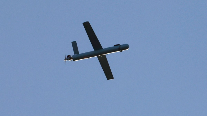 ইসরায়েলের আকাশে হিজবুল্লাহর ড্রোন। ছবি: এএফপি (২৫ আগস্ট, ২০২৪) 