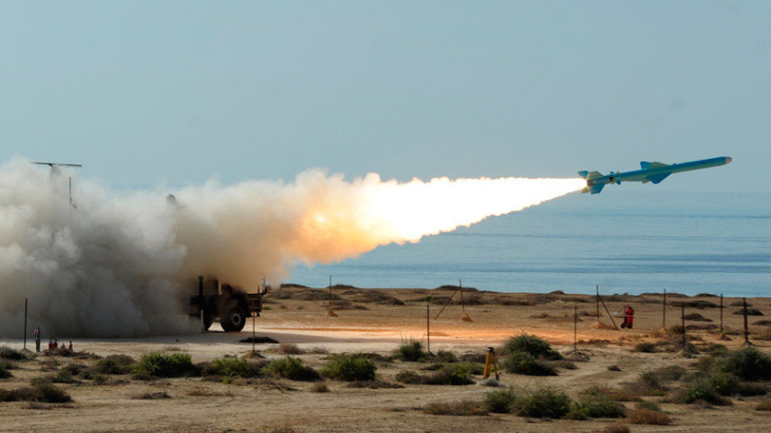 ইরানে নির্মিত কাদের ১ ক্ষেপণাস্ত্র। ফাইল ছবি: সংগৃহীত
