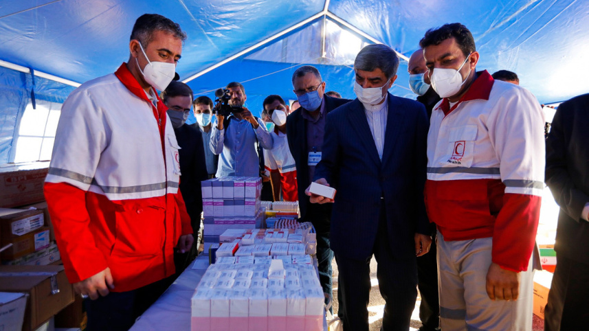 লেবানন-সিরিয়া সীমান্তে ইরানের ফিল্ড হাসপাতাল। ছবি: সংগৃহীত