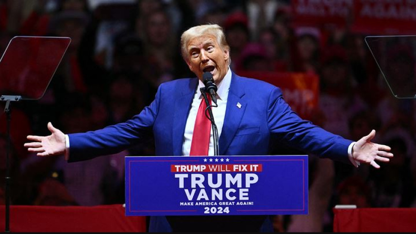 সাবেক মার্কিন প্রেসিডেন্ট ট্রাম্প। ছবি: এএফপি