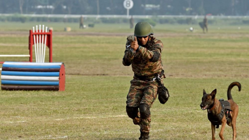 কলকাতায় বিজয় দিবসের অনুষ্ঠানের মহড়া চলছে। ছবি: সংগৃহীত