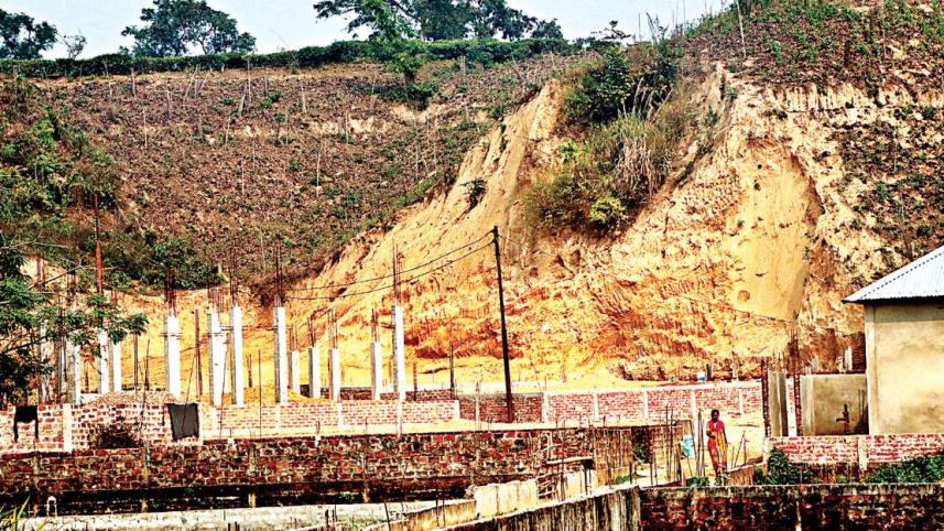 সিলেট টিলা কাটা