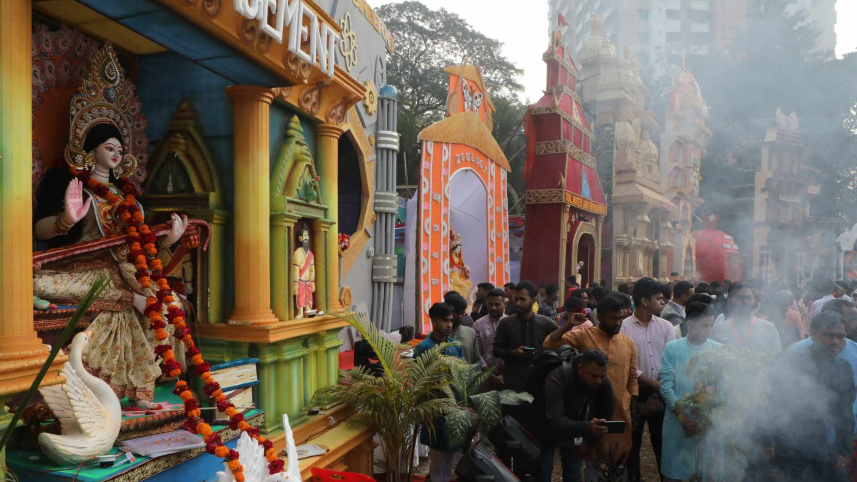 সরস্বতী, সরস্বতী পূজা, হিন্দু সম্প্রদায়, জগন্নাথ হল,