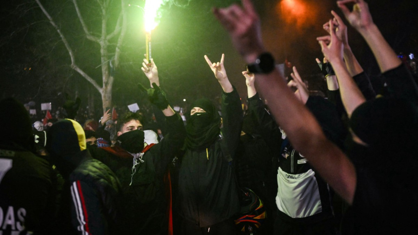 তুরস্কে এরদোয়ানবিরোধী বিক্ষোভ গতিশীল হয়েছে। ছবি: এএফপি