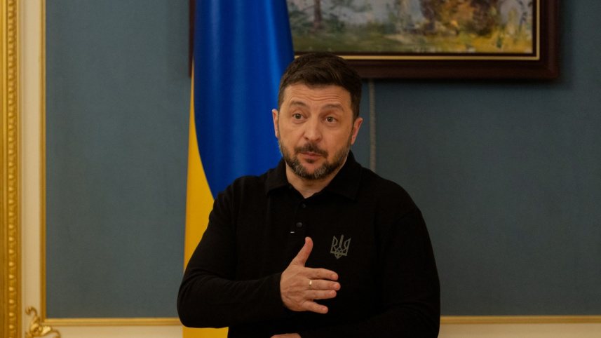 ইউক্রেনের প্রেসিডেন্ট জেলেনস্কি। ছবি: এএফপি