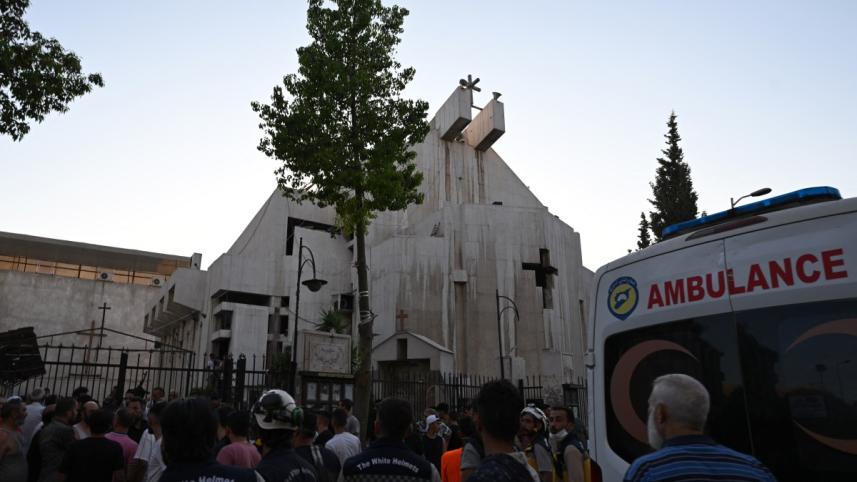 দামেস্কের সেইন্ট ইলিয়াস গির্জা। ছবি: এএফপি