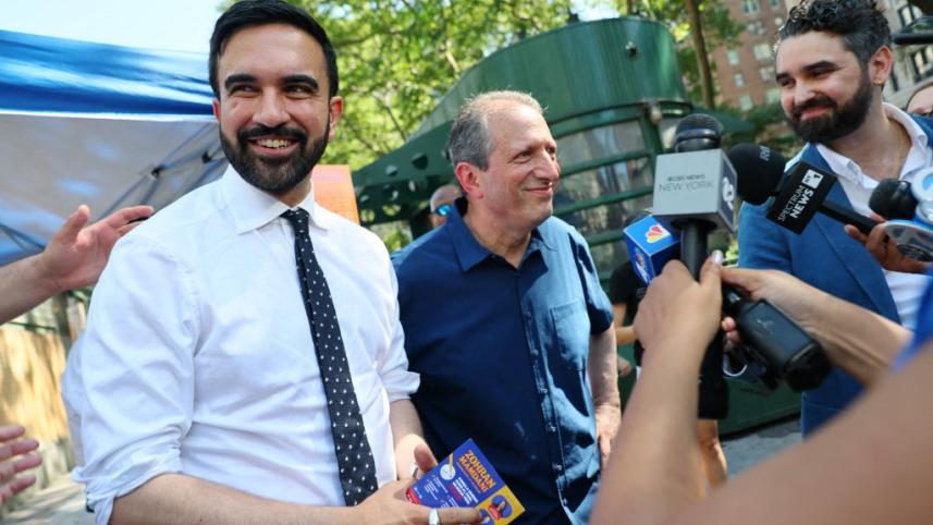 নির্বাচনী প্রচারণায় জোহরান মামদানি। ফাইল ছবি: এএফপি