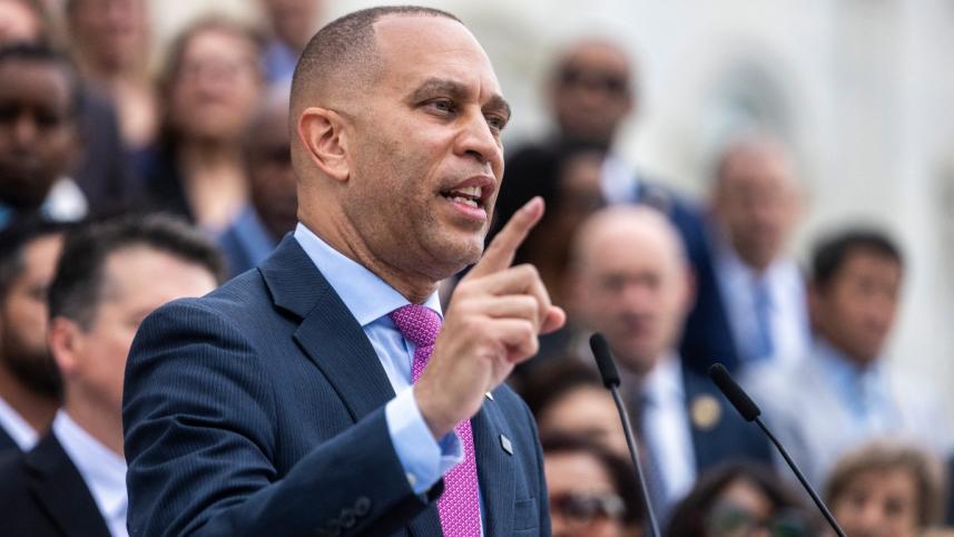 হাউস মাইনরিটি নেতা হাকিম জেফরিস। ছবি: রয়টার্স