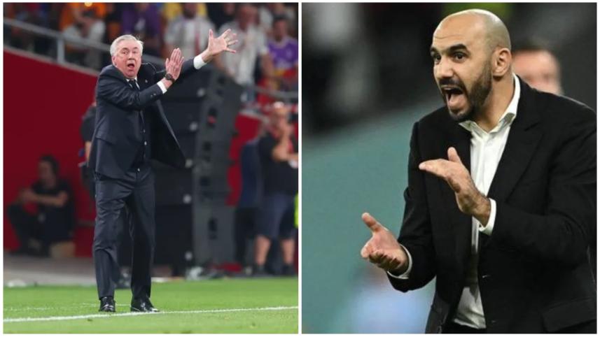 Carlo Ancelotti &  Walid Regragui