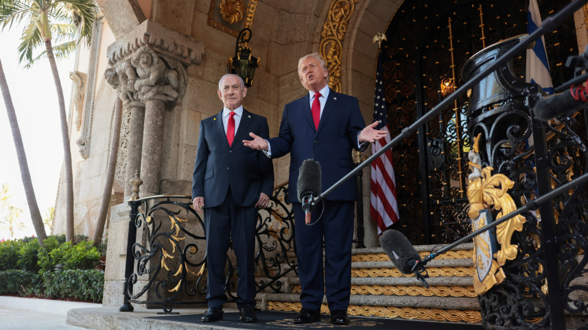 Trump and Netanyahu in Mar A Lago