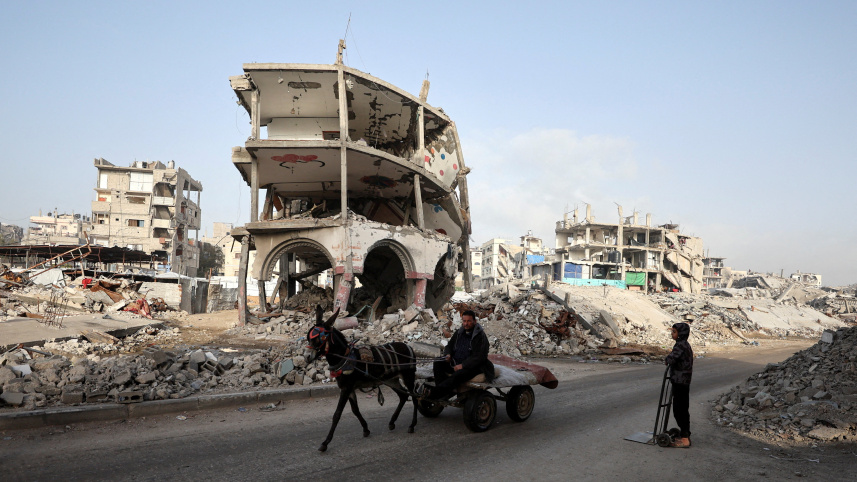 গাজা ধ্বংসস্তুপে পরিণত হলেও আরব দেশগুলো তেমন কোনো উদ্যোগ নেয়নি। ছবি: রয়টার্স