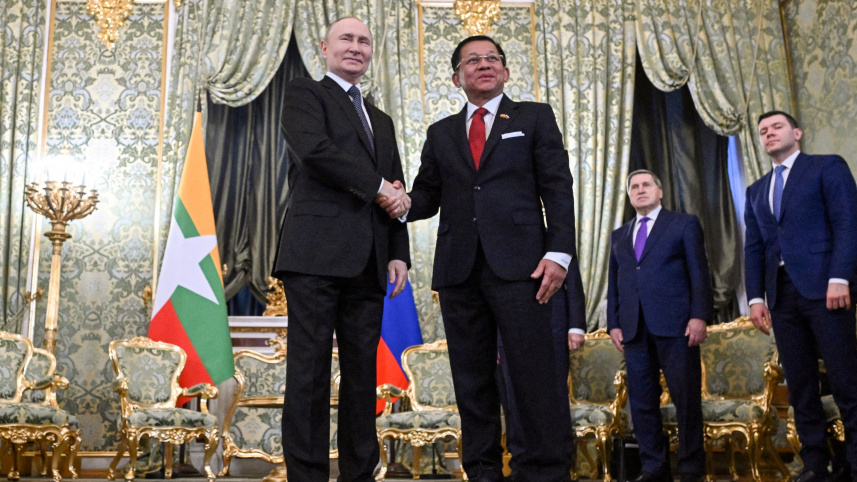 Putin and Min Aung Hlaing