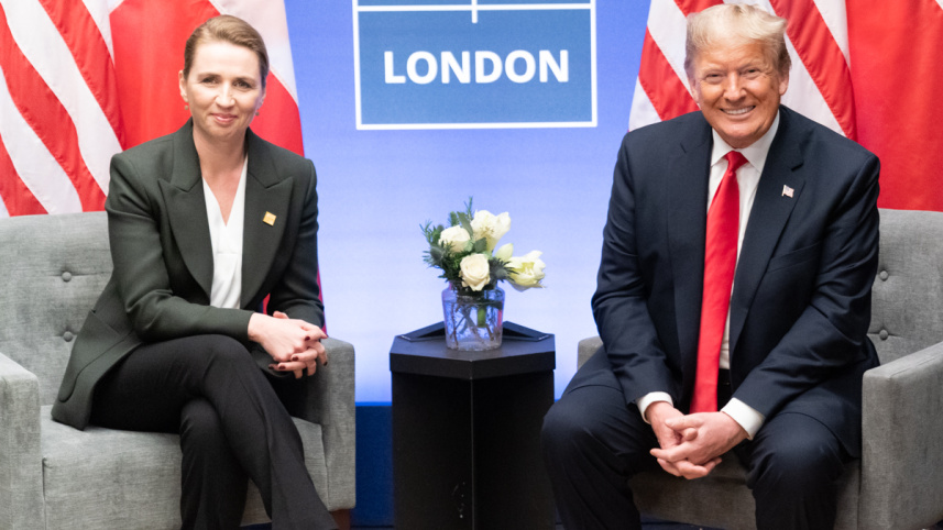 Mette Fredericksen and Donald Trump