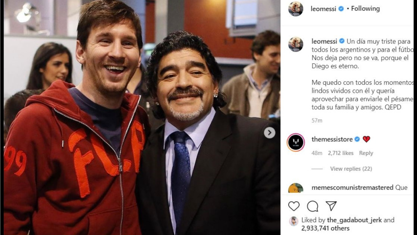 maradona messi