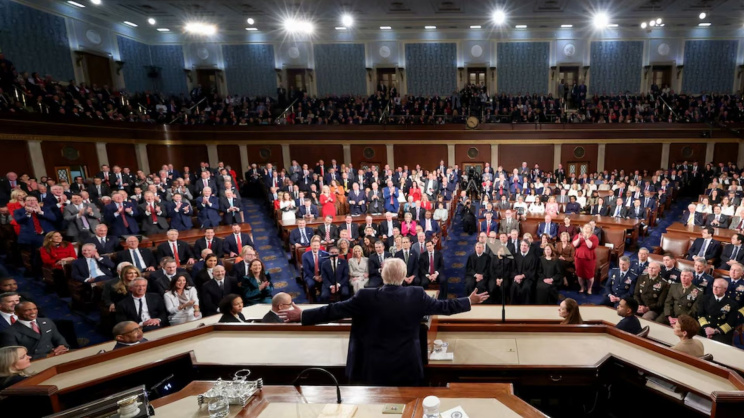 রিপাবলিকানদের বার্ষিক সমাবেশে ট্রাম্প। ছবি: সংগৃহীত
