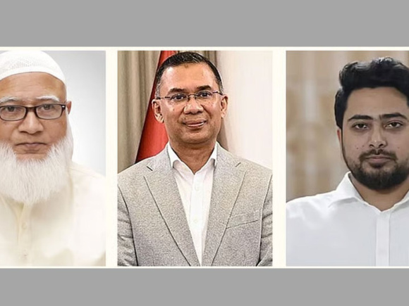 শফিকুর রহমান, তারেক রহমান ও নাহিদ ইসলাম 