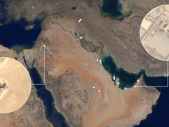 মধ্যপ্রাচ্যে।