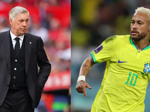 neymar and carlo ancelotti