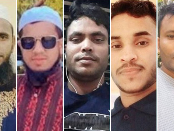 নিহত পাঁচজন। ছবি: সংগৃহীত