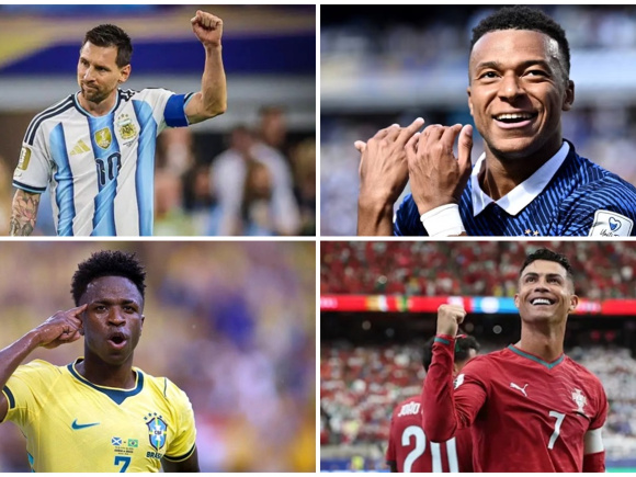 Messi, mbappe, vini, ronaldo 