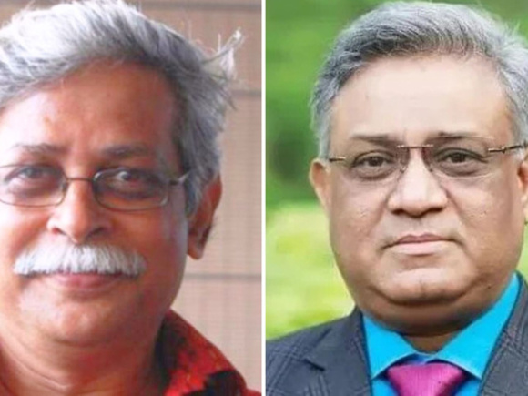  অধ্যাপক ড. মুহম্মদ জাফর ইকবাল ও অধ্যাপক এ এস এম মাকসুদ কামাল। ছবি: সংগৃহীত