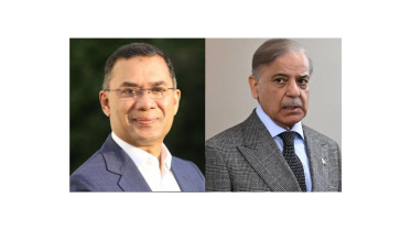 Shehbaz Sharif and Tarique Rahman. Collage