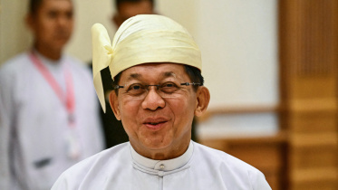 মিয়ানমারের প্রেসিডেন্ট মিন অং হ্লাইং। ছবি: রয়টার্স