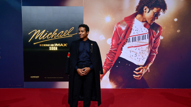 মাইকেলের চরিত্রে অভিনয় করেছেন ভাতিজা জাফর জ্যাকসন। ছবি: রয়টার্স