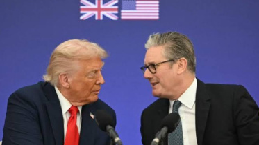 মার্কিন প্রেসিডেন্ট ডোনাল্ড ট্রাম্প ও ব্রিটিশ প্রধানমন্ত্রী কিয়ার স্টারমার। ছবি: বিবিসি