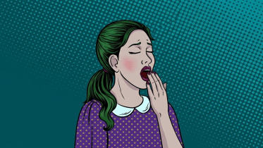 yawning