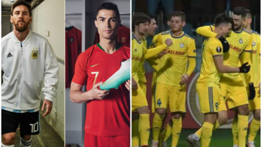 messi and ronaldo and belarus league