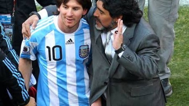 maradona messi