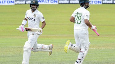 Najmul Hossain Shanto and Tamim Iqbal