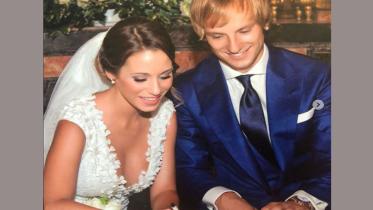 Ivan Rakitic & his wife 