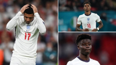 Marcus Rashford, Jadon Sancho and Bukayo Saka