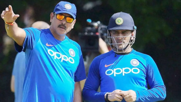 MS Dhoni & Ravi Shastri