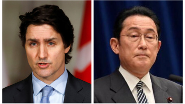 Justin Trudeau and Fumio kishida