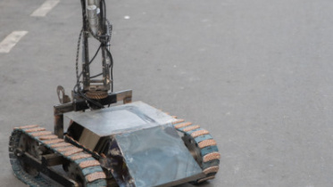 দ্বিচারীর বানানো ড্রোন ও রোভার। ছবি: দ্বিচারী