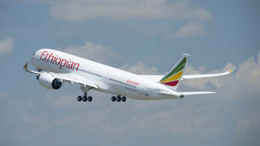 ইথিওপিয়ান এয়ারলাইন্সের উড়োজাহাজ। ফাইল ছবি: উড়োজাহাজ নির্মাতা এয়ারবাসের সৌজন্যে