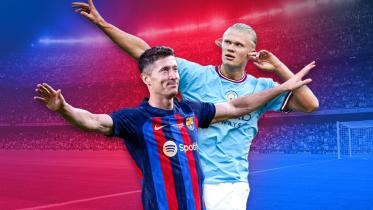 erling haaland and lewandowski