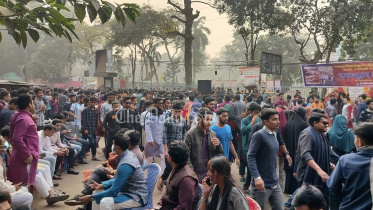 শাহবাগে ছাত্রলীগ নেতাকর্মীদের অবস্থান