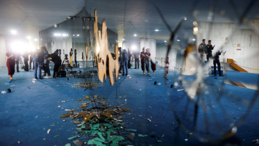 ব্রাসিলিয়ার সহিংসতার ঘটনায় দেশটির জাতীয় কংগ্রেস ব্যাপক ক্ষয়ক্ষতির শিকার হয়। ছবি: রয়টার্স