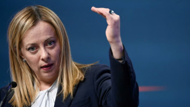 ইতালির প্রধানমন্ত্রী জর্জিয়া মেলোনি। ছবি: এএফপি